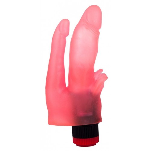 Купить Двойной анально-вагинальный вибромассажёр с лепестками - 17 см. код товара: 224900/Арт.47468. Секс-шоп в СПб - EROTICOASIS | Интим товары для взрослых 
