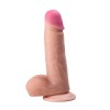 Фото товара: Реалистичный фаллоимитатор с нежно-розовой головкой - 18,5 см., код товара: 813900/Арт.47714, номер 3