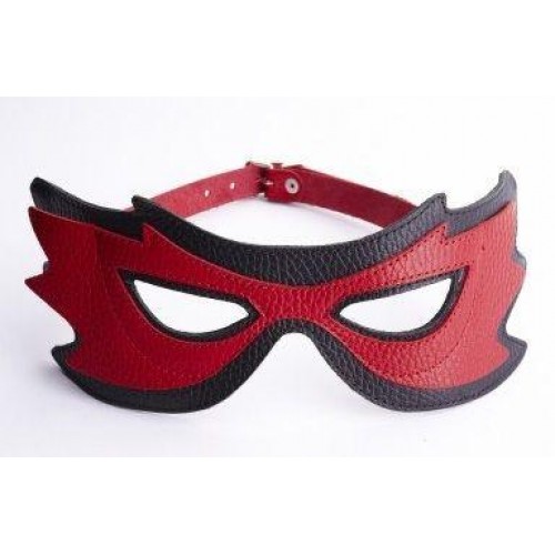 Купить Красно-чёрная маска на глаза с разрезами код товара: 3085-12/Арт.48316. Секс-шоп в СПб - EROTICOASIS | Интим товары для взрослых 