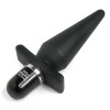 Фото товара: Черная анальная пробка с вибрацией Delicious Fullness Vibrating Butt Plug - 14 см., код товара: FS-48291/Арт.49515, номер 1