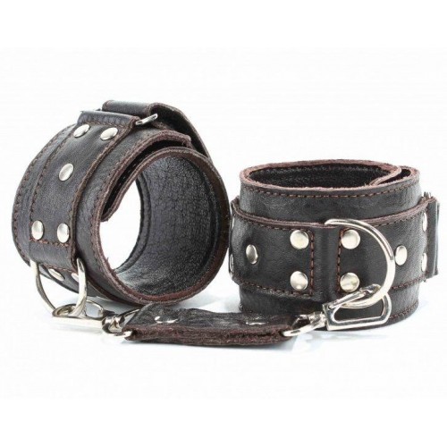Купить Коричневые кожаные наручники код товара: 51012ars/Арт.49546. Онлайн секс-шоп в СПб - EroticOasis 