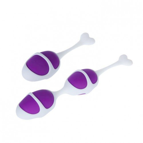 Фото товара: Фиолетовые вагинальные шарики из силикона: 2+1, код товара: BI-014268-0603/Арт.50084, номер 1