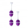 Купить Фиолетовые вагинальные шарики из силикона: 2+1 код товара: BI-014268-0603/Арт.50084. Секс-шоп в СПб - EROTICOASIS | Интим товары для взрослых 