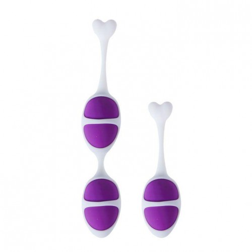 Купить Фиолетовые вагинальные шарики из силикона: 2+1 код товара: BI-014268-0603/Арт.50084. Секс-шоп в СПб - EROTICOASIS | Интим товары для взрослых 