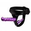 Купить Фиолетовый страпон с двумя насадками - 18 см. код товара: BW-022021-0603/Арт.50976. Секс-шоп в СПб - EROTICOASIS | Интим товары для взрослых 