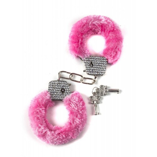 Фото товара: Розовые наручники с кристаллами BONDAGE, код товара: 1011-03Lola/Арт.51064, номер 2