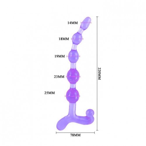 Фото товара: Фиолетовый анальный стимулятор - 22 см., код товара: BI-040005-0603 / Арт.51490, номер 2