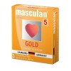 Купить Презервативы Masculan Ultra 5 Gold с ароматом ванили - 3 шт. код товара: Masculan Gold №3/Арт.51993. Секс-шоп в СПб - EROTICOASIS | Интим товары для взрослых 