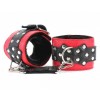 Купить Красно-черные наручники c меховой подкладкой код товара: 51011ars/Арт.52528. Онлайн секс-шоп в СПб - EroticOasis 