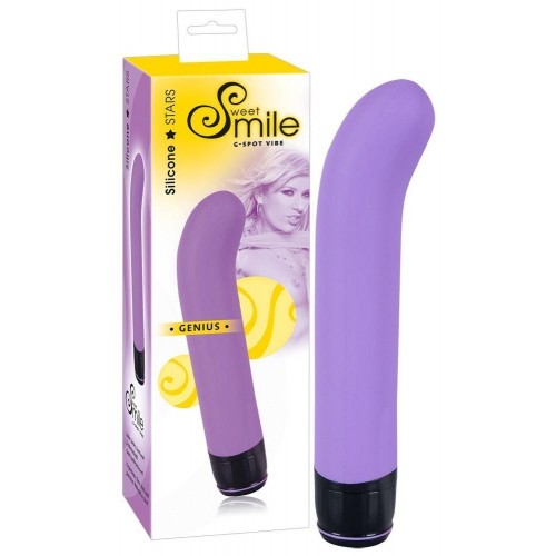 Купить Фиолетовый вибратор G-точки Smile Genius - 20 см. код товара: 0578754/Арт.52823. Секс-шоп в СПб - EROTICOASIS | Интим товары для взрослых 
