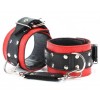 Купить Красно-чёрные наручники из натуральной кожи код товара: 51003ars/Арт.52931. Онлайн секс-шоп в СПб - EroticOasis 