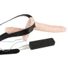 Фото товара: Телесный женский страпон с вагинальной пробкой Strap-On Duo - 15 см., код товара: 05671590000/Арт.53212, номер 3