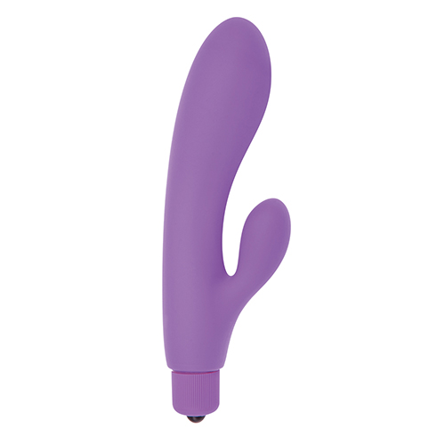 Купить Фиолетовый вибратор с клиторальным пальчиком TINY RABBIT SILICONE - 15 см. код товара: T4L-00903343/Арт.54975. Секс-шоп в СПб - EROTICOASIS | Интим товары для взрослых 