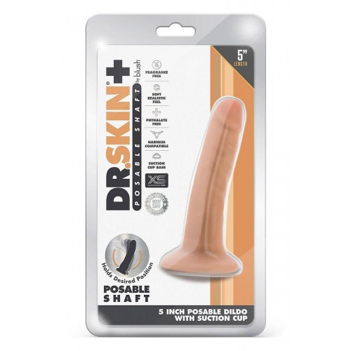 Фото товара: Телесный фаллоимитатор-реалистик 5 Inch Posable Dildo - 13,9 см., код товара: BL-14703/Арт.371606, номер 4