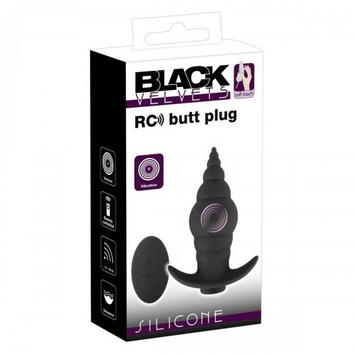 Фото товара: Черная анальная вибропробка RC Butt Plug - 9,6 см., код товара: 05530850000/Арт.373396, номер 1