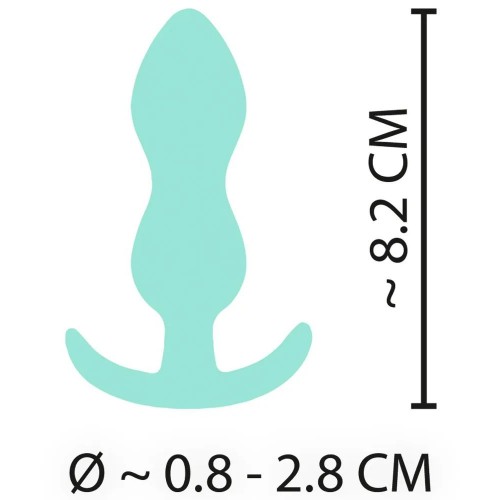Фото товара: Аквамариновая анальная втулка Mini Butt Plug - 8,2 см., код товара: 05569390000/Арт.373475, номер 7
