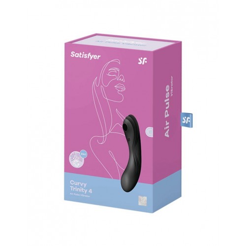 Фото товара: Черный вакуум-волновой вибростимулятор Satisfyer Curvy Trinity 4, код товара: 4036540/Арт.373576, номер 6