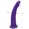 Фото товара: Фиолетовая гладкая изогнутая насадка-плаг - 20 см., код товара: 237700/Арт.377047, номер 1