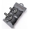 Купить Ажурные наручники из черной кожи код товара: СН-1122/Арт.381245. Секс-шоп в СПб - EROTICOASIS | Интим товары для взрослых 