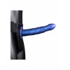Фото товара: Синий страпон-фаллопротез со спиралевидной фактурой - 20,6 см., код товара: OU814MBL / Арт.381266, номер 2
