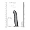 Фото товара: Серый страпон-фаллопротез с ребристой фактурой - 20,6 см., код товара: OU815GUN / Арт.381267, номер 9