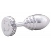 Фото товара: Серебристая анальная втулка Doxy Ribbed Butt Plug - 10,5 см., код товара: E27805/Арт.381493, номер 1