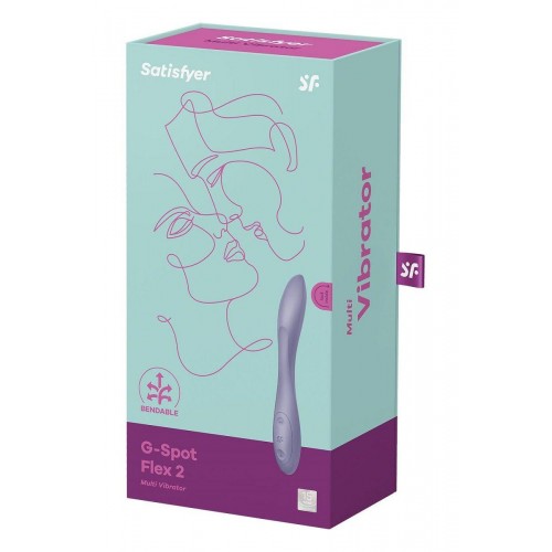 Фото товара: Сиреневый гибкий вибратор Satisfyer G-Spot Flex 2 - 19,5 см., код товара: 4043791/Арт.381501, номер 4