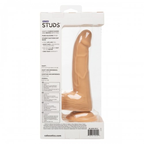 Фото товара: Телесный фаллоимитатор Silicone Studs 6  - 21 см., код товара: SE-0252-05-2 / Арт.381928, номер 3