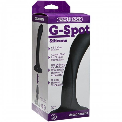 Фото товара: Черная изогнутая насадка Vac-U-Lock G-Spot - 16,5 см., код товара: 1015-45-BX/Арт.382068, номер 1