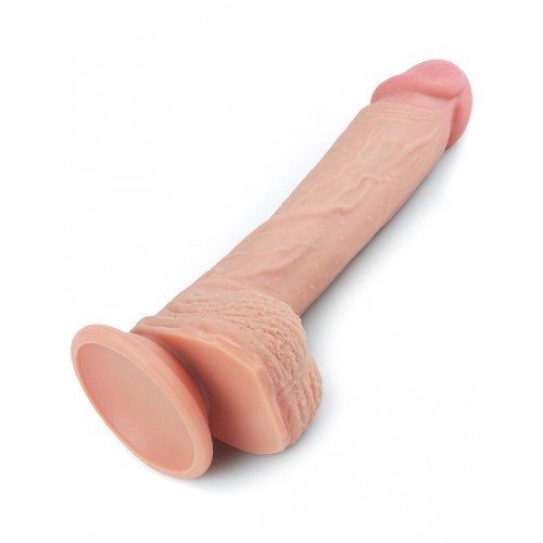 Фото товара: Телесный фаллоимитатор 8.5 Dual-Layered Silicone Nature Cock - 22 см., код товара: LV4003 / Арт.382893, номер 1