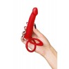 Фото товара: Красная насадка на пенис для двойного проникновения - 19 см., код товара: 901412-9/Арт.384102, номер 5