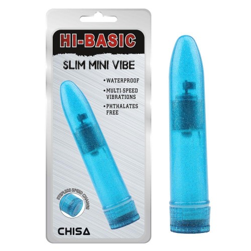 Купить Голубой мини-вибратор Slim Mini Vibe - 13,2 см. код товара: CN-671143218/Арт.390169. Секс-шоп в СПб - EROTICOASIS | Интим товары для взрослых 