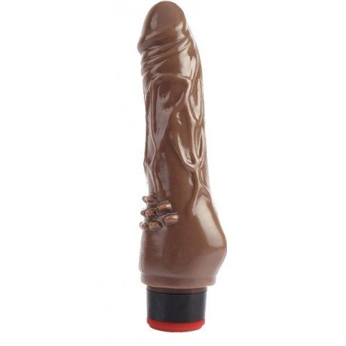 Купить Коричневый вибратор-реалистик 7.8 Vibrating Dildo - 19 см. код товара: CNT-180046D/Арт.390201. Секс-шоп в СПб - EROTICOASIS | Интим товары для взрослых 