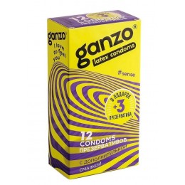 Тонкие презервативы для большей чувствительности Ganzo Sence - 15 шт.