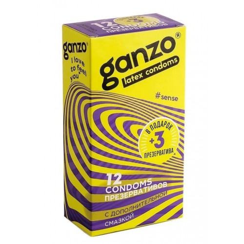 Купить Тонкие презервативы для большей чувствительности Ganzo Sence - 15 шт. код товара: Ganzo Sence №12+3/Арт.390284. Секс-шоп в СПб - EROTICOASIS | Интим товары для взрослых 