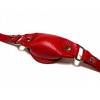 Фото товара: Красный кожаный кляп на ремешках с пряжкой, код товара: 60015ars/Арт.390309, номер 1
