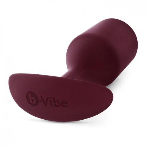 Фото товара: Бордовая пробка для ношения B-vibe Snug Plug 5 - 14 см., код товара: BV-013-DRD/Арт.391040, номер 1