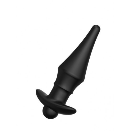 Фото товара: Черная перезаряжаемая анальная пробка №08 Cone-shaped butt plug - 13,5 см., код товара: ER01508-08/Арт.391956, номер 2