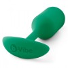 Фото товара: Зеленая пробка для ношения B-vibe Snug Plug 2 - 11,4 см., код товара: BV-008-GRN/Арт.392857, номер 2