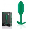 Фото товара: Зеленая пробка для ношения B-vibe Snug Plug 2 - 11,4 см., код товара: BV-008-GRN/Арт.392857, номер 4