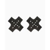 Фото товара: Черные пэстисы-кресты с клепками, код товара: 941-11-1 black dd/Арт.393358, номер 2