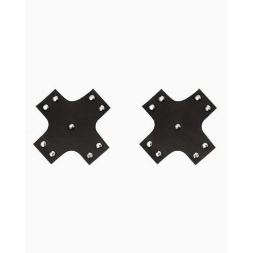 Фото товара: Черный пэстисы-кресты с заклепками, код товара: 941-12-1 black dd/Арт.393359, номер 2