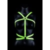 Купить Портупея Body Harness с неоновым эффектом - размер L-XL код товара: OU739GLOLXL/Арт.395599. Секс-шоп в СПб - EROTICOASIS | Интим товары для взрослых 