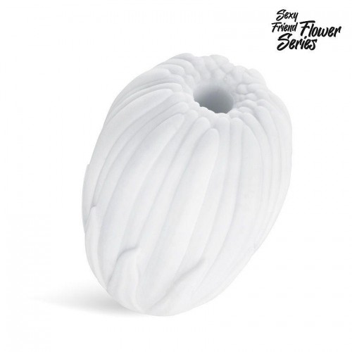 Купить Белый нереалистичный мастурбатор в форме бутона цветка Daisy код товара: SF-70282/Арт.396320. Секс-шоп в СПб - EROTICOASIS | Интим товары для взрослых 