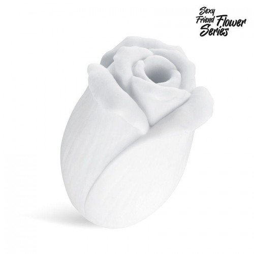Купить Белый нереалистичный мастурбатор в форме бутона цветка White Rose код товара: SF-70285/Арт.396321. Секс-шоп в СПб - EROTICOASIS | Интим товары для взрослых 