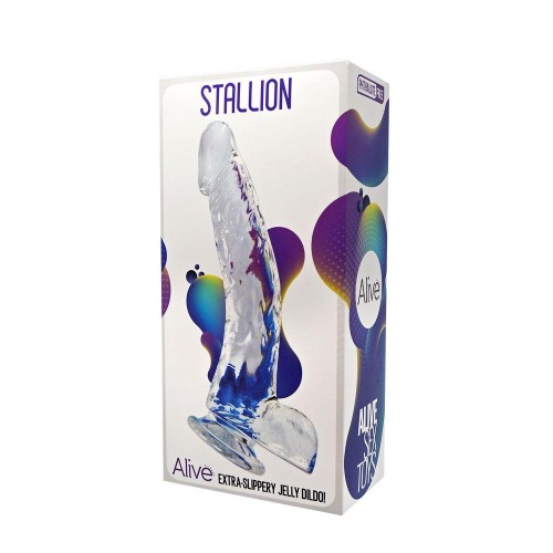 Фото товара: Прозрачный фаллоимитатор на присоске Stallion Jelly Dildo - 22 см., код товара: 20670/Арт.397195, номер 1