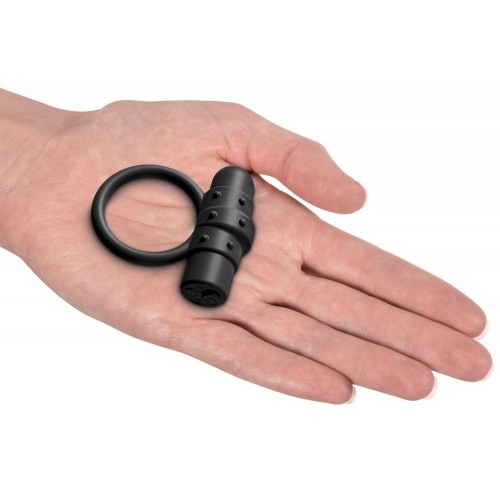 Фото товара: Черное перезаряжаемое эрекционное кольцо Vibrating Silicone C-Ring, код товара: SR1057/Арт.399246, номер 2