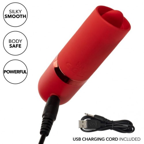Фото товара: Красный клиторальный стимулятор с подвижным язычком Flicker, код товара: SE-3300-90-2/Арт.399745, номер 2