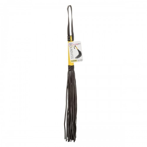 Купить Черная плеть с желтой рукоятью Boundless Flogger - 69,25 см. код товара: SE-2702-07-1/Арт.399614. Секс-шоп в СПб - EROTICOASIS | Интим товары для взрослых 