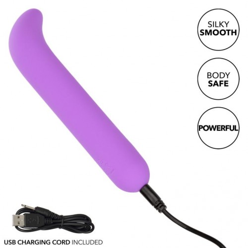 Фото товара: Фиолетовый мини-вибромассажер Liquid Silicone Mini G Vibe для стимуляции зоны G - 10,75 см., код товара: SE-0569-10-3/Арт.399591, номер 2